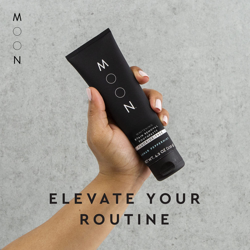 MOON cranberry and green tea swirl hints at natural stain-fighting components