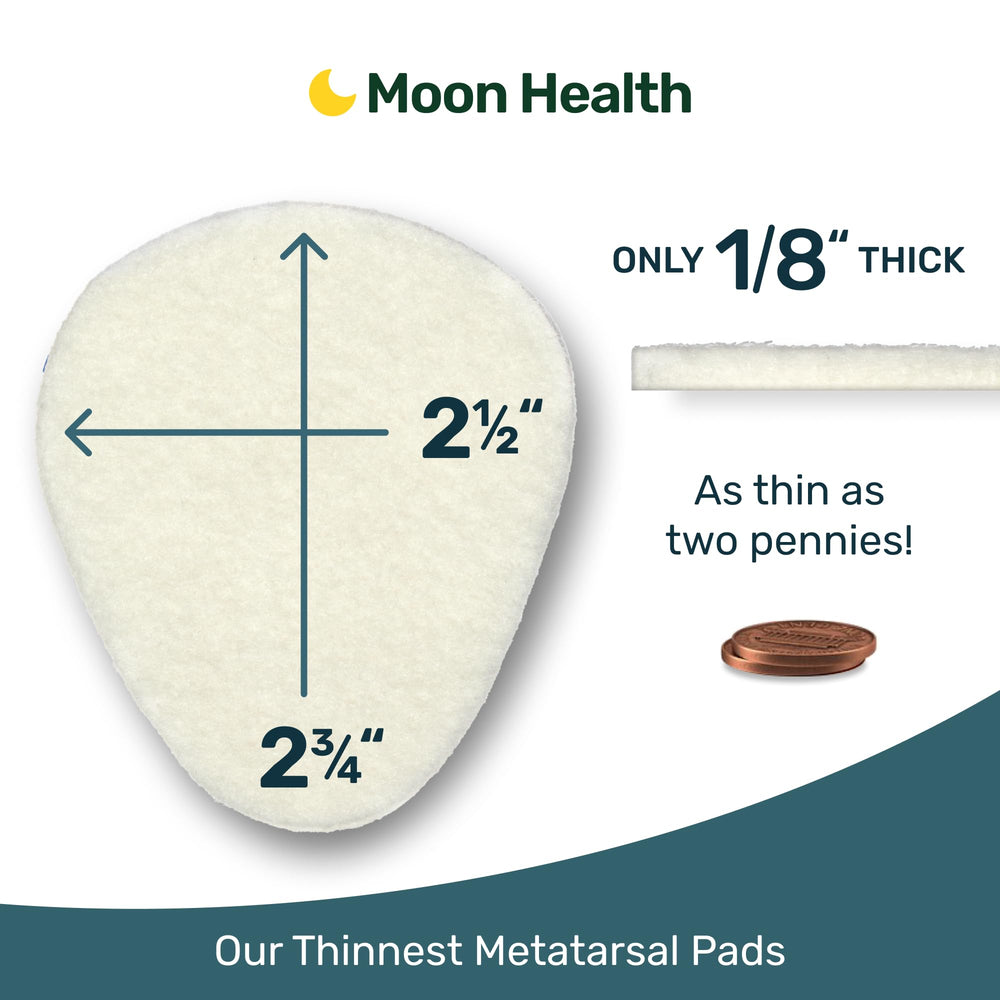 Moon Health 100% wool felt material delivering durable, comfortable support