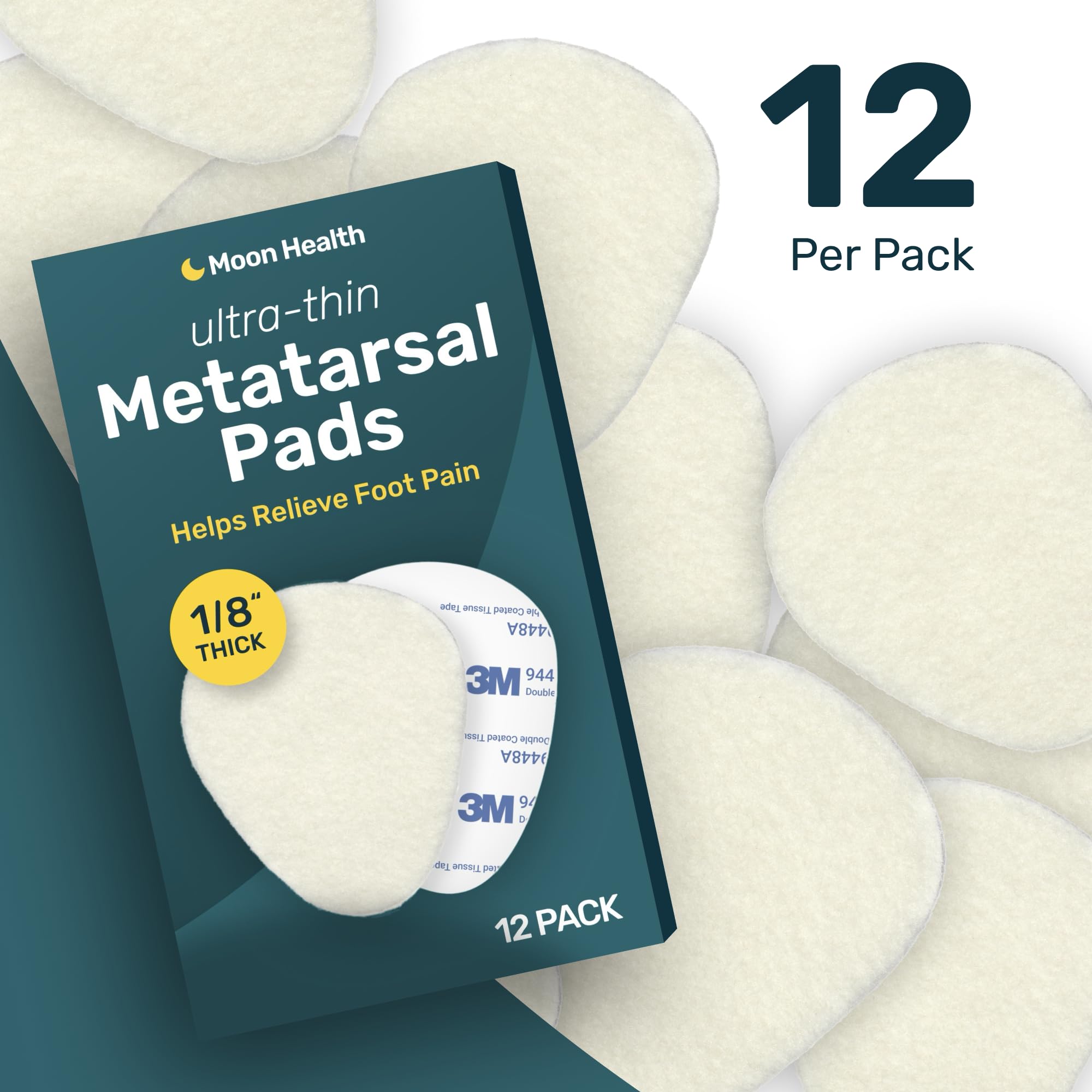 Moon Health residue-free adhesive in use keeps pads secure without sticky residue