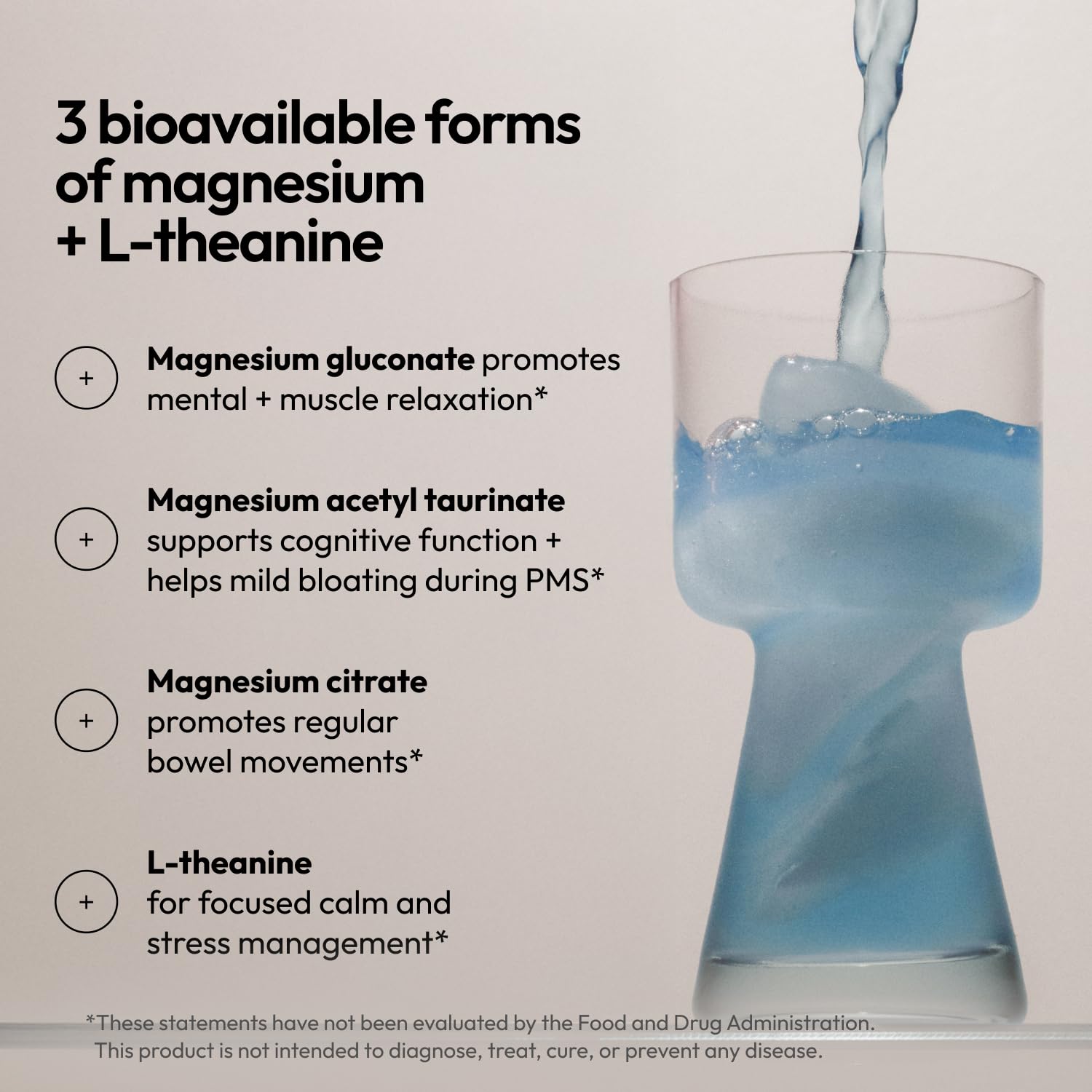 Moon Juice Magnesi-Om powder dissolving in water for a soothing ritual.