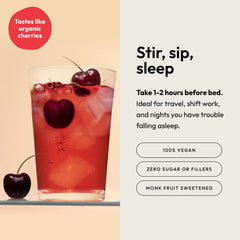 Moon Juice Sleepy Magnesi-Om cherry flavor packaging ready for night use