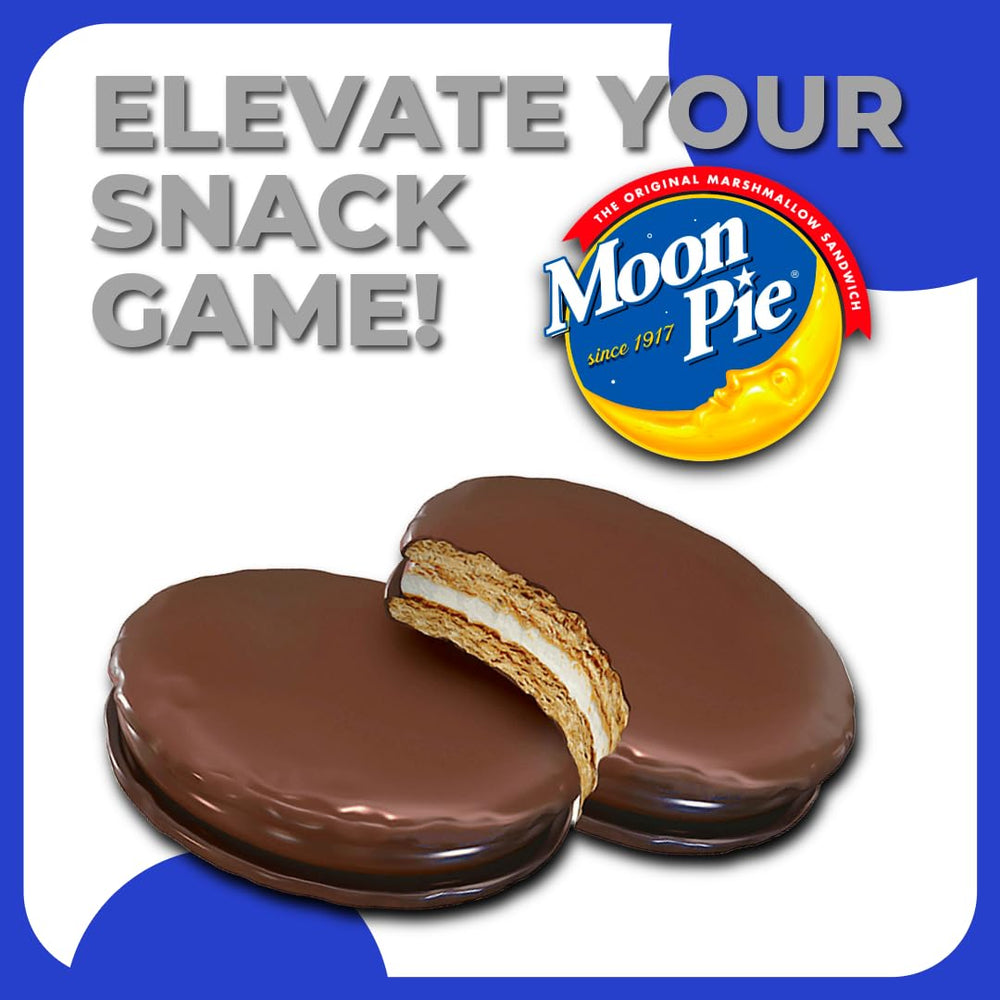 Moon Pie Minis Strawberry flavor image; bright coating for treats.