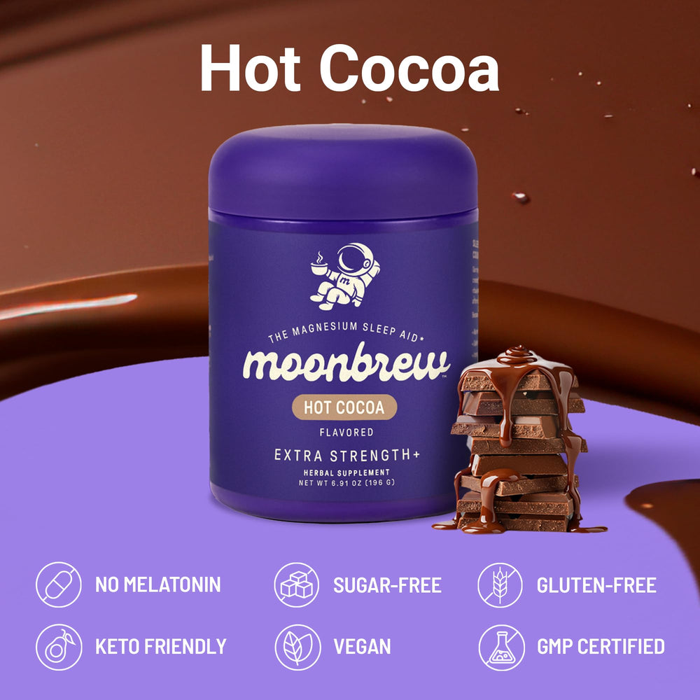 MoonBrew label close-up highlighting clean ingredients
