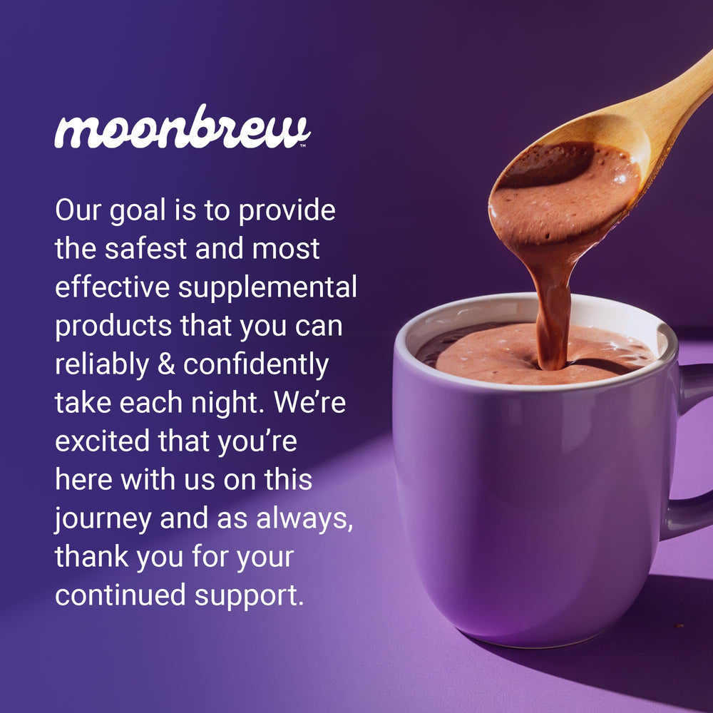 MoonBrew storage jar keeps Sleepy Berry fresh for nightly use.