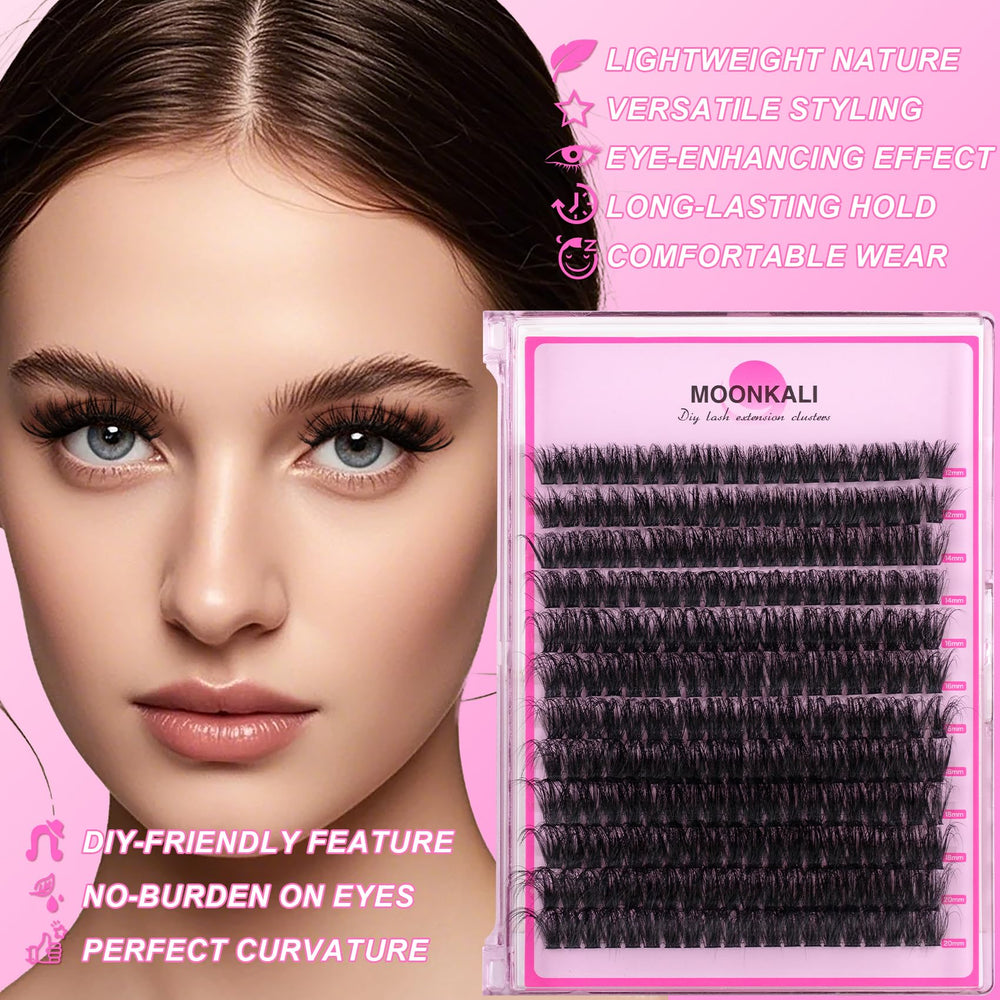 MOONKALI 8D multi-layer clusters enhance fullness with few applications.