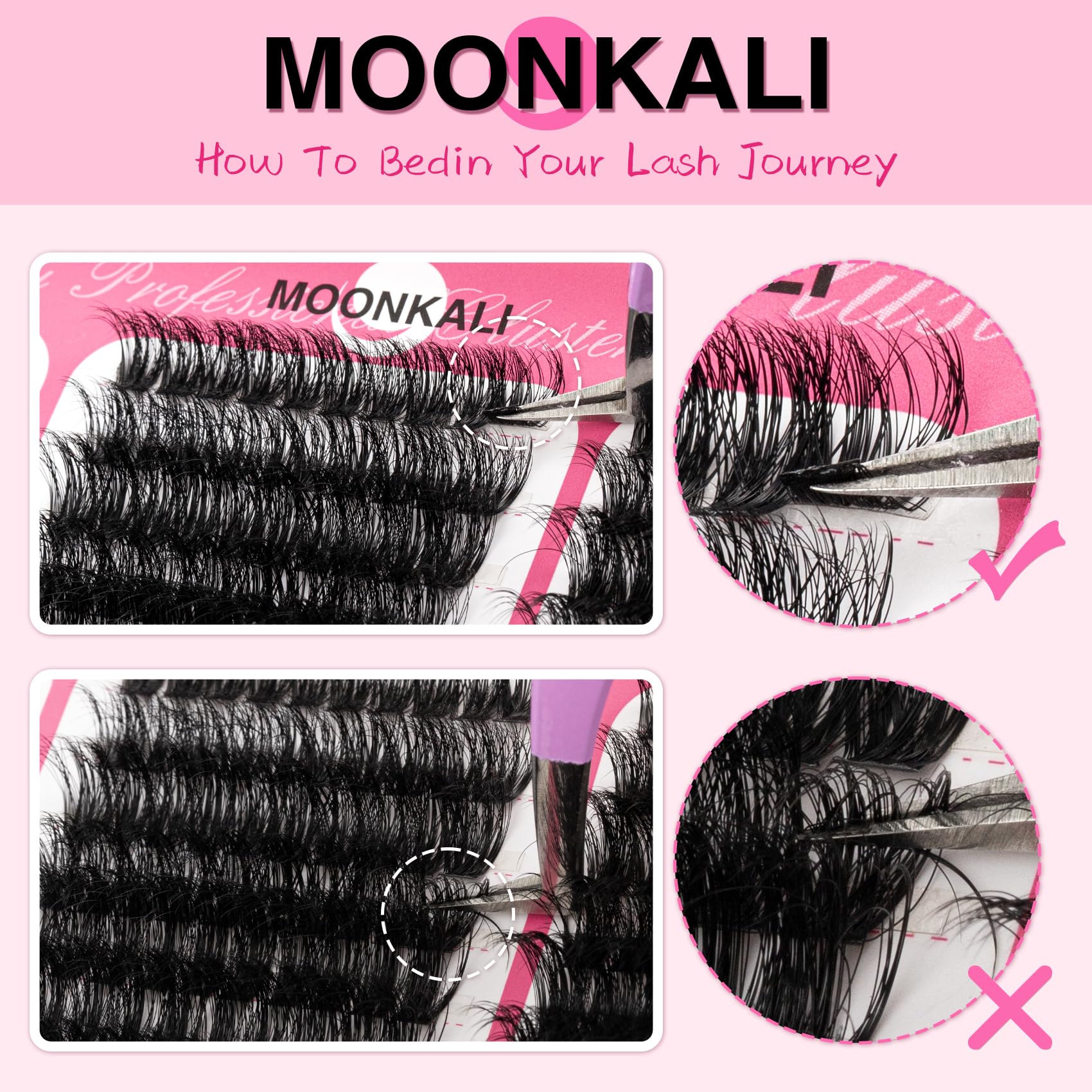 DIY-friendly clusters let you craft varied lash looks at home