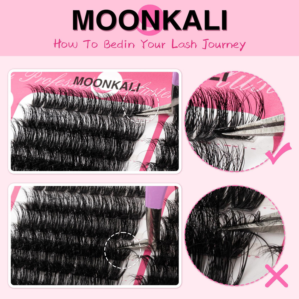 DIY-friendly clusters let you craft varied lash looks at home