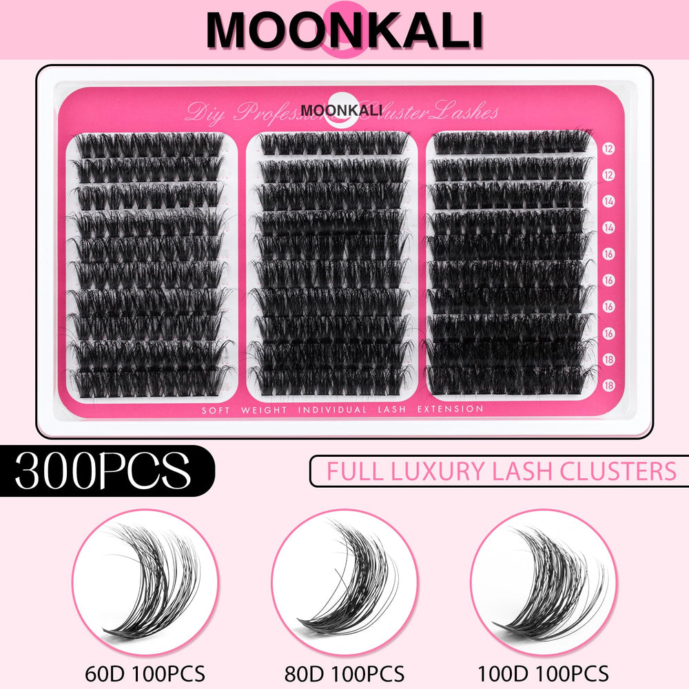 MOONKALI 12-18mm lengths customize fullness and eye shape