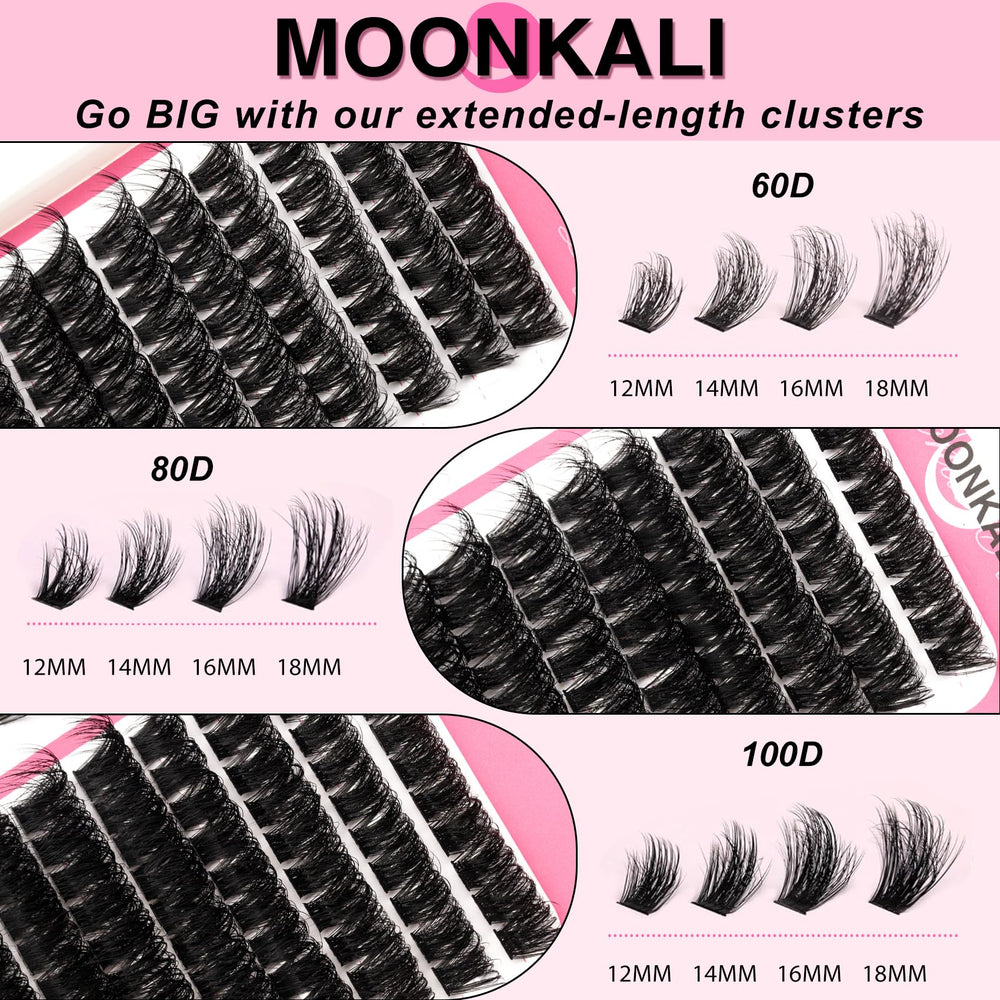 MOONKALI handmade soft clusters provide comfortable wear and volume