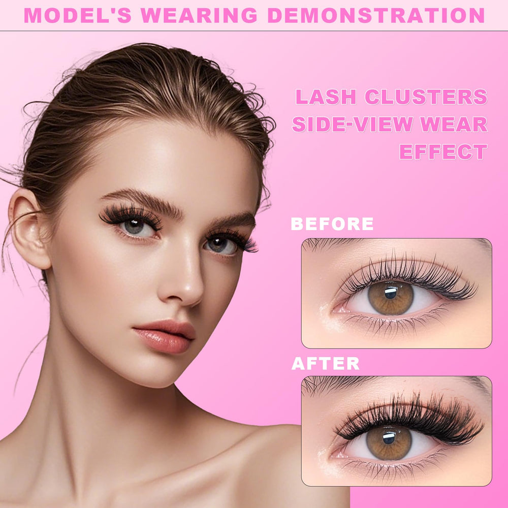 MOONKALI matte black fiber clusters provide sleek, long-lasting color.
