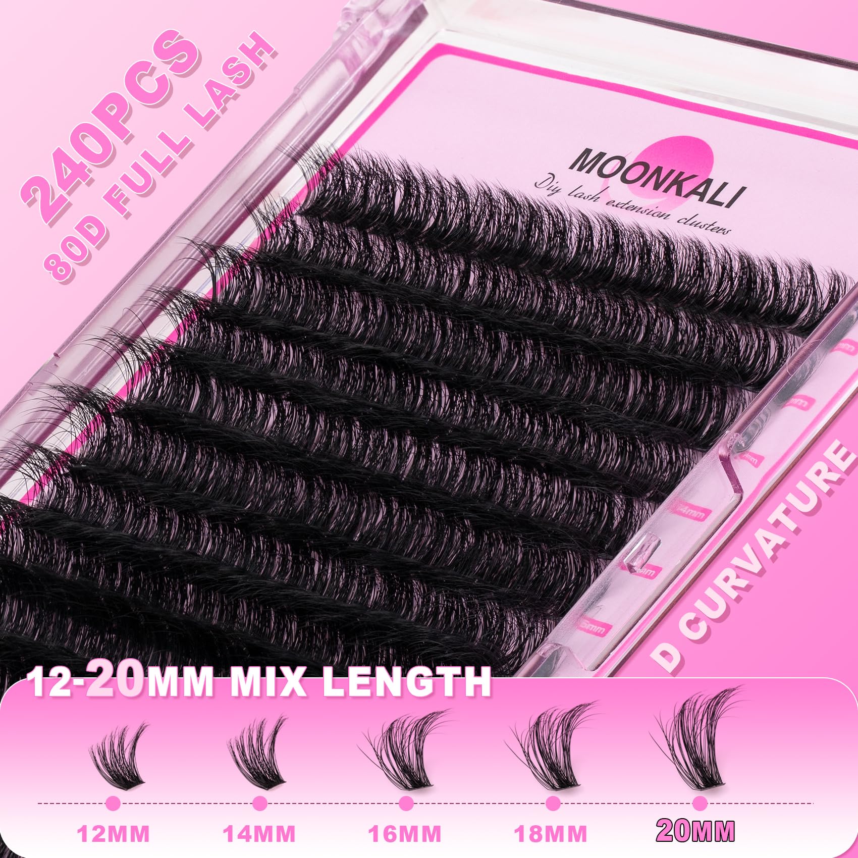 MOONKALI soft-band full clusters deliver comfortable, lightweight wear.