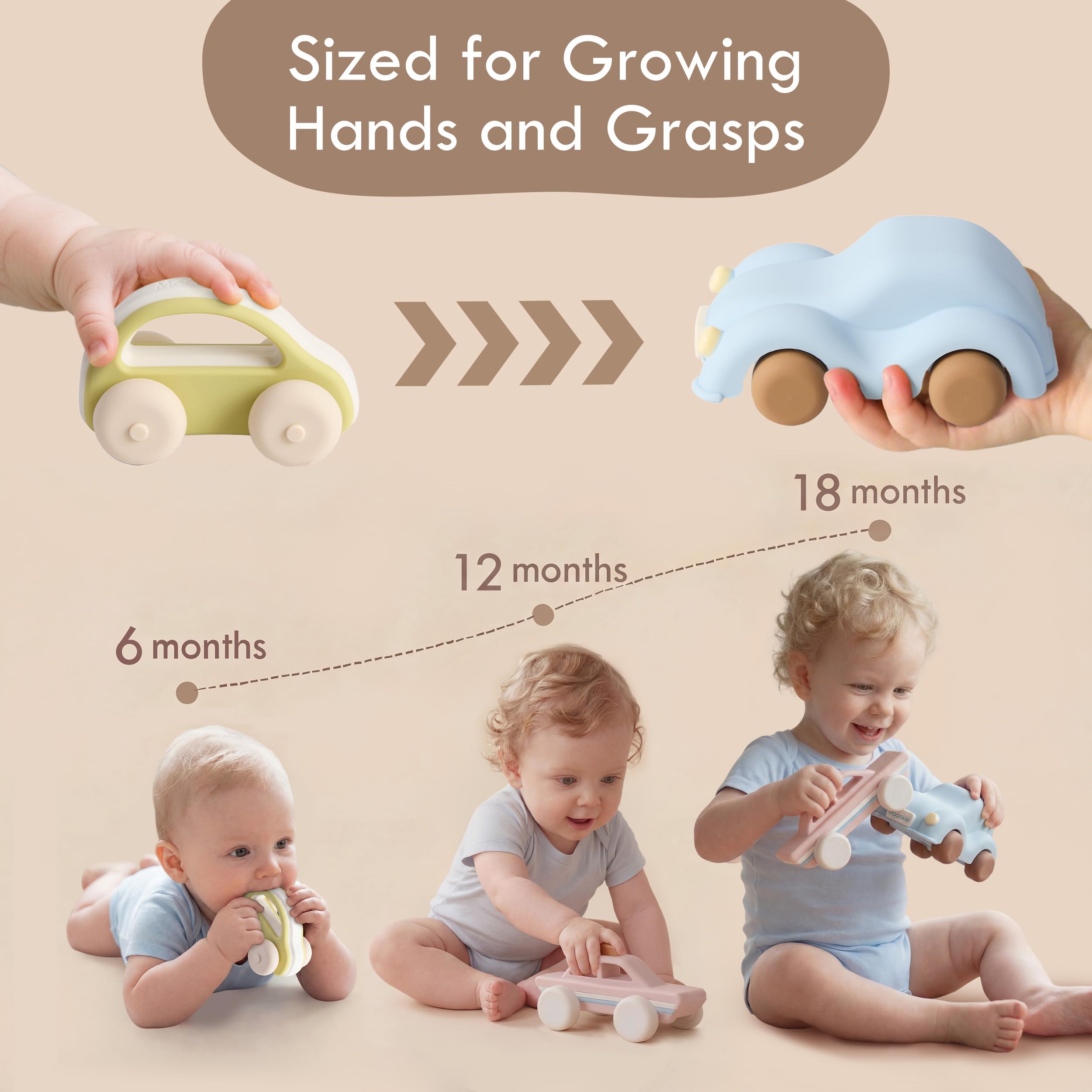 Moonkie Montessori-inspired toy set supporting grip and coordination development.