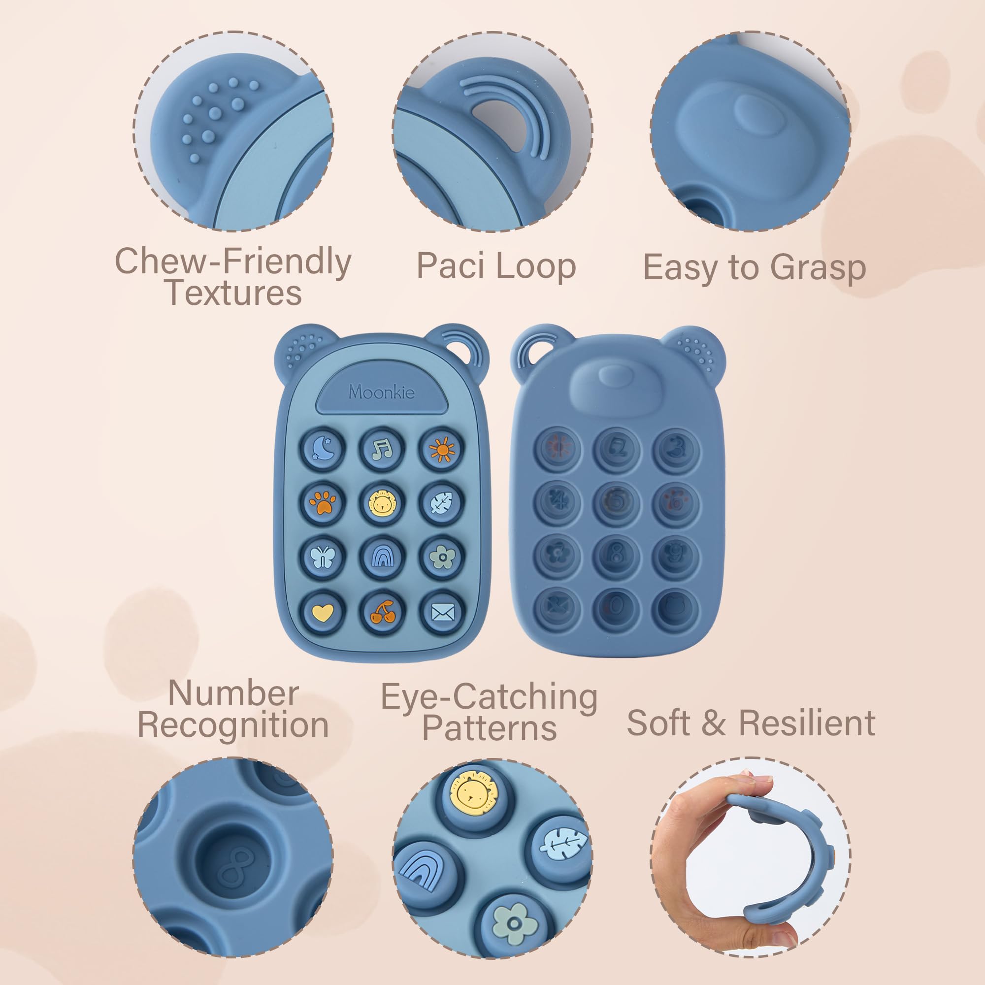 Moonkie CPC certified soft silicone for reliable safety