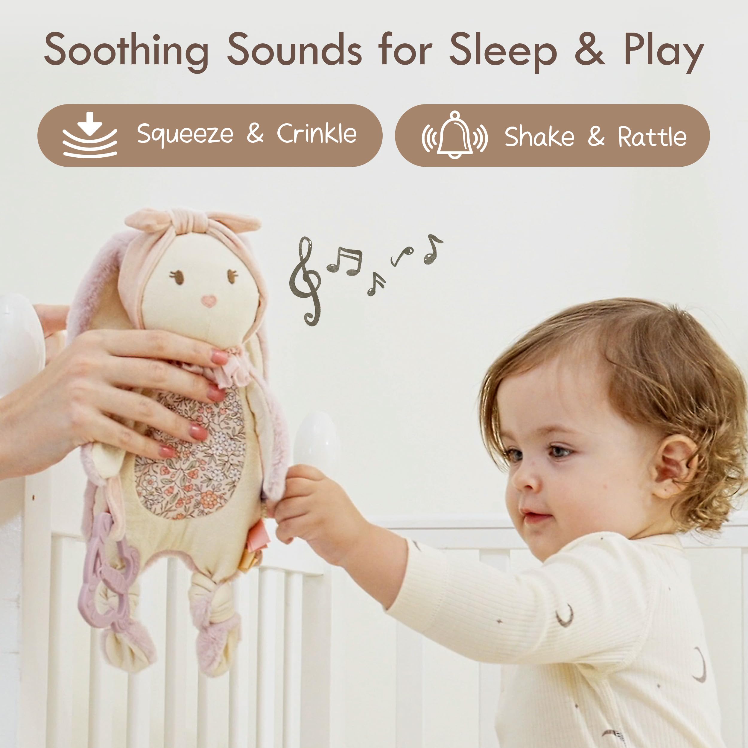 Moonkie soft minky velour fabric offers cozy cuddle moments.