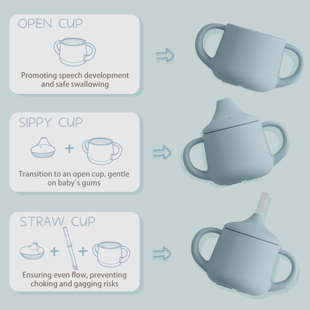 Moonkie soft silicone spout sippy cup gentle on gums