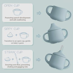 Moonkie soft silicone spout sippy cup gentle on gums