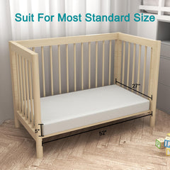 Moonlightfamily toddler mattress 5-inch high-density foam supports comfortable nap time