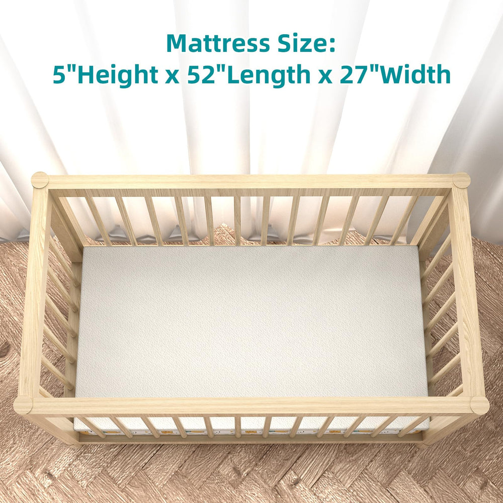 Moonlightfamily toddler mattress TPU back layer blocks moisture from foam