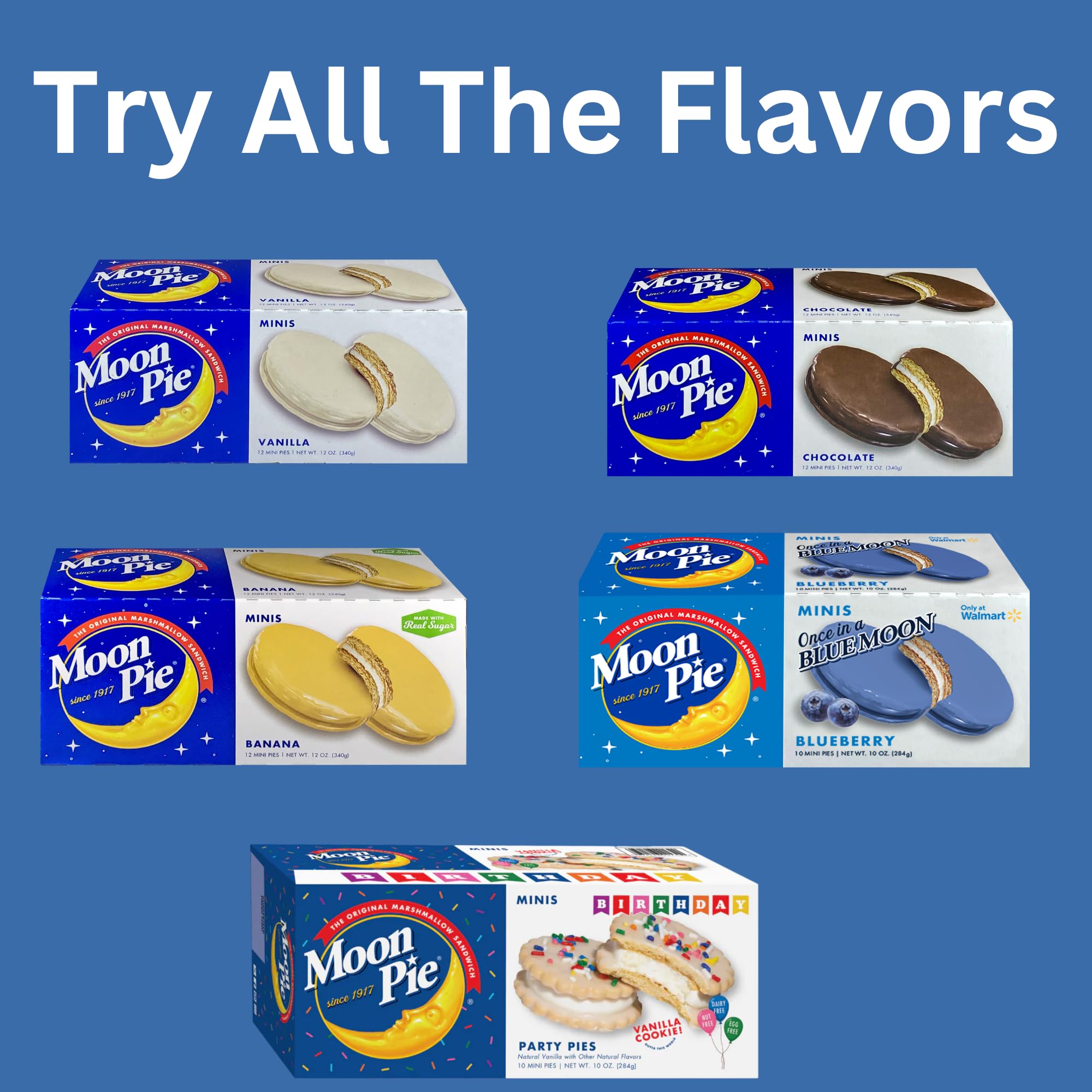 MoonPie mini pies served on a platter, perfect for party favors