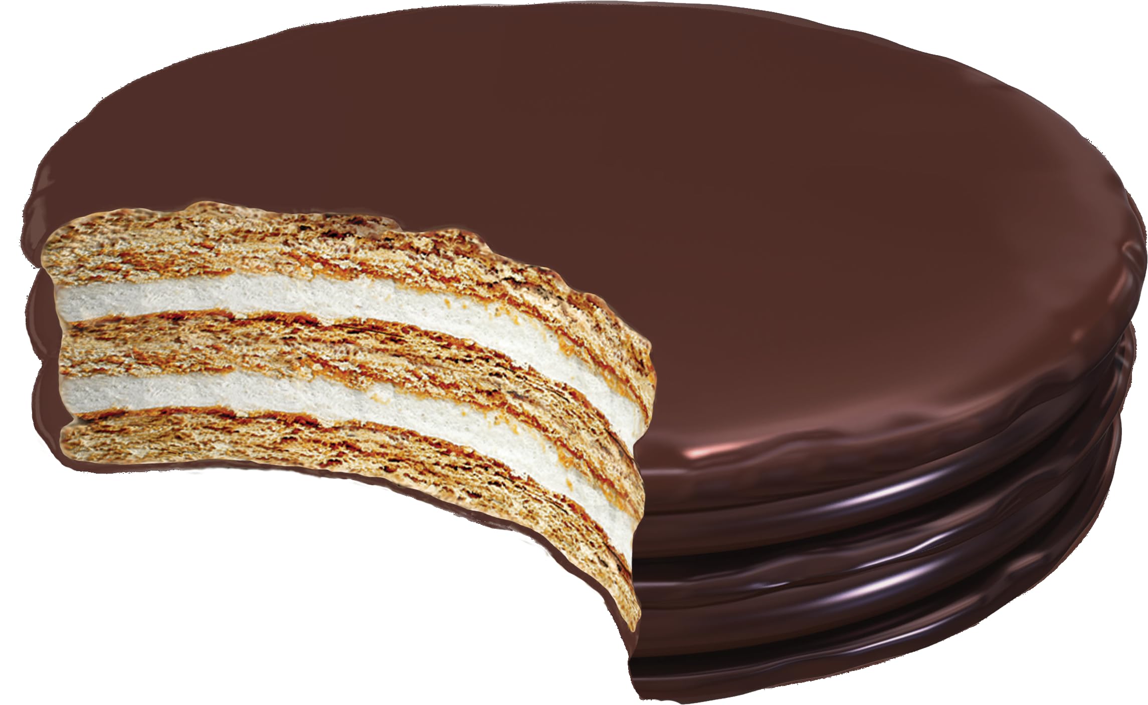 Moon Pie Chocolate Double Decker Pie marshmallow center, fluffy and inviting