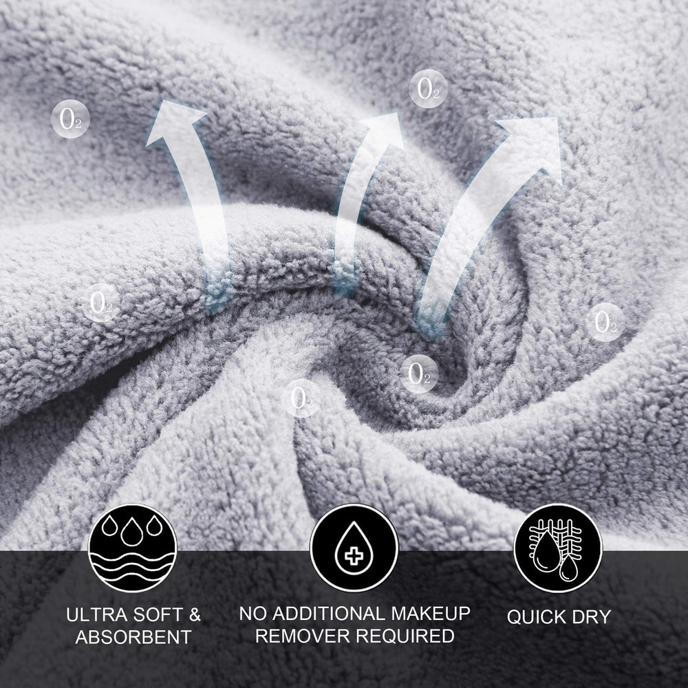 MOONQUEEN travel-friendly washcloths fit cosmetic bags for on-the-go touch-ups