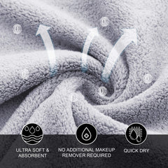 MOONQUEEN travel-friendly washcloths fit cosmetic bags for on-the-go touch-ups