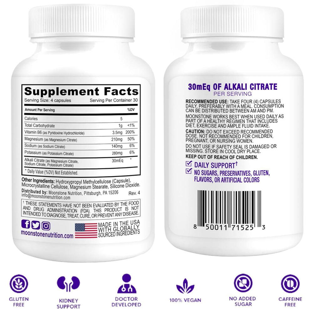 Moonstone Stone Stopper label detail highlighting formula