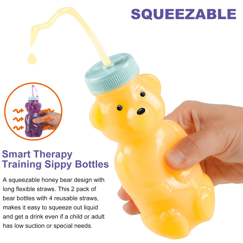 Mootikar Honey Bear Cup straw brushes for quick cleaning