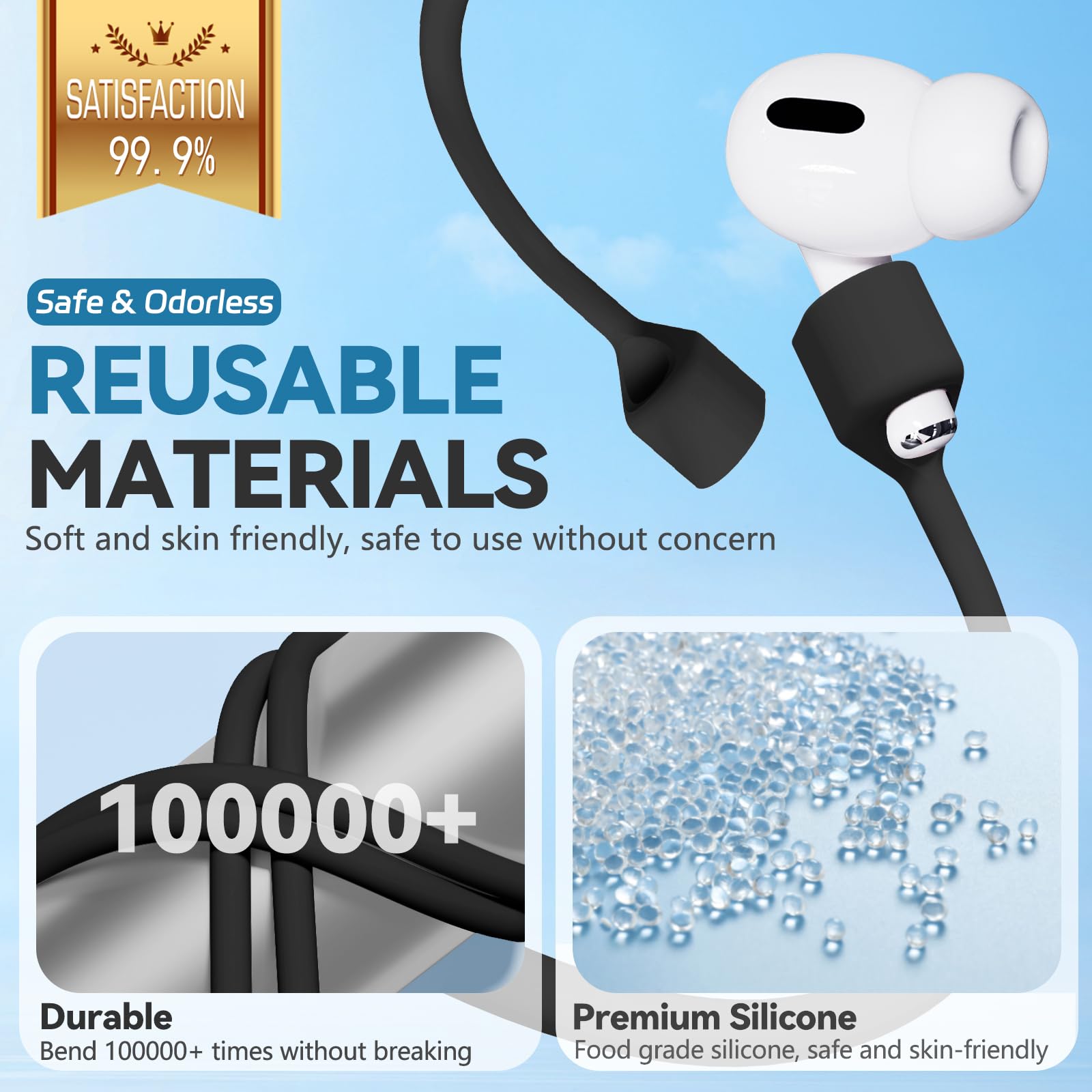 Mooyavia AirPods 1st/2nd-gen strap offers durable silicone comfort