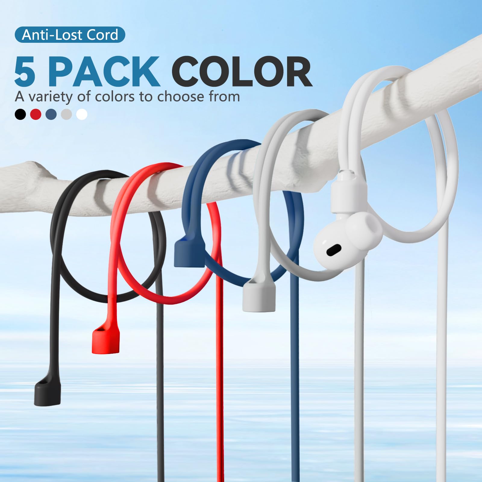 Mooyavia white ear hooks included for secure attachment