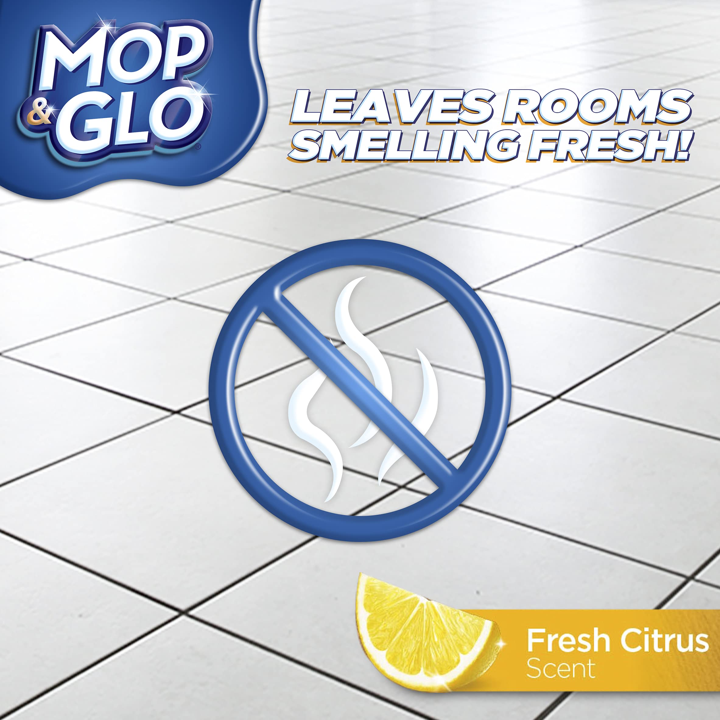 Mop & Glo after-shine on floor, showing lasting glow.