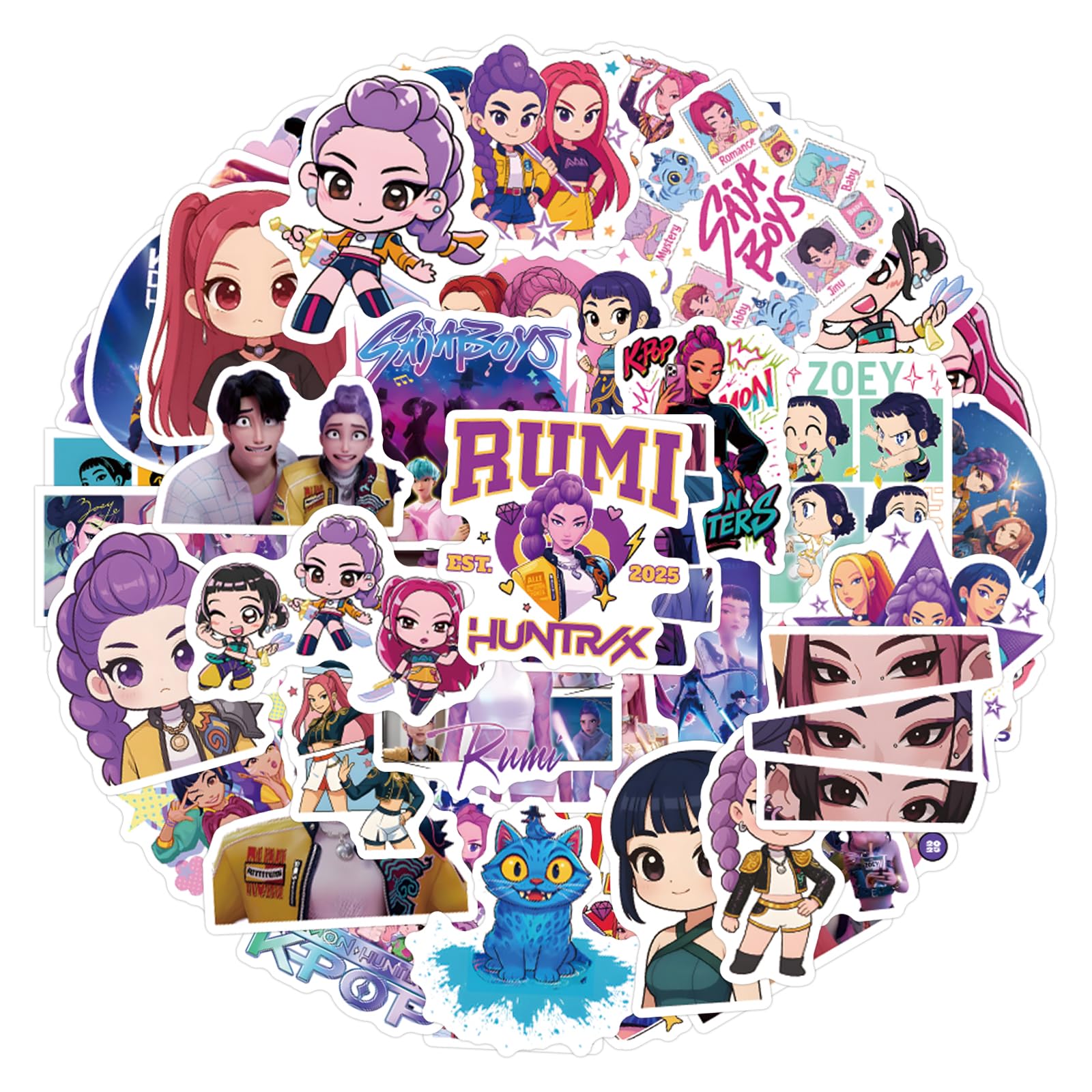 MOQIAN demon cartoon stickers on laptop deliver vibrant, fade-resistant decoration.