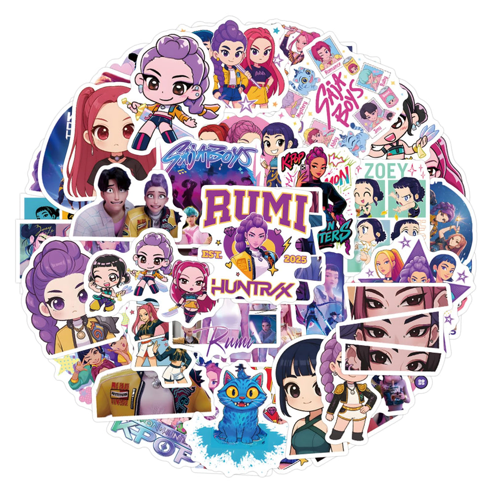 MOQIAN demon cartoon stickers on laptop deliver vibrant, fade-resistant decoration.
