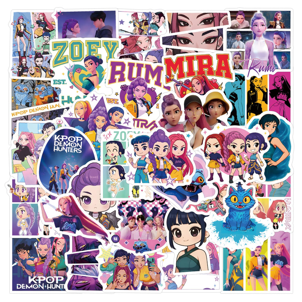 MOQIAN demon cartoon stickers on water bottle provide waterproof, long-lasting color.