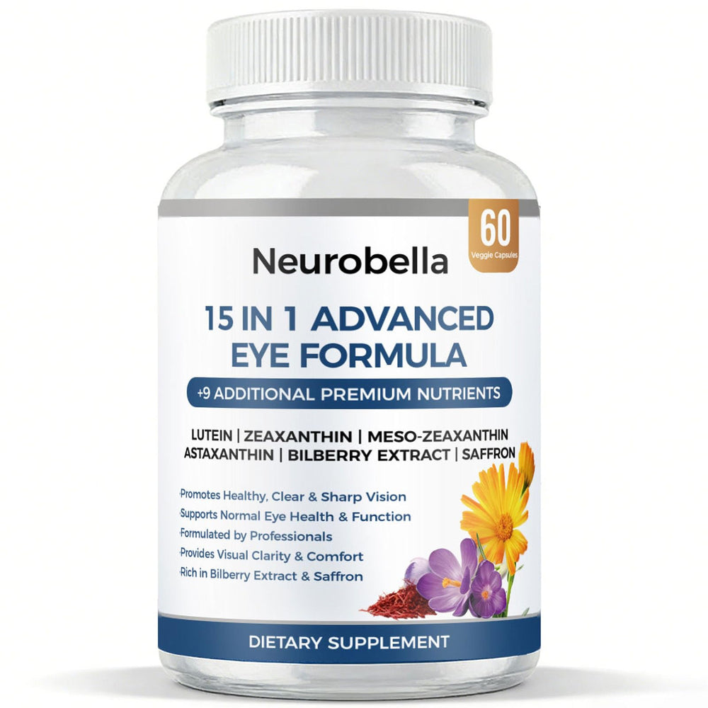 MORANDEE Neurobella eye formula bottle showing clear packaging for daily eye support