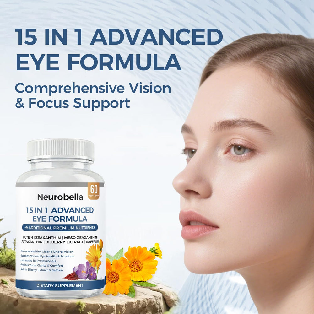 MORANDEE Neurobella eye formula label highlighting lutein and zeaxanthin ingredients