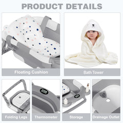 MoreFeel floating cushion baby attachment supports gentle immersion and comfort.