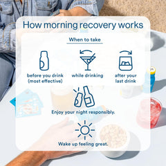 More Labs Morning Recovery ingredients label featuring electrolytes and milk thistle.