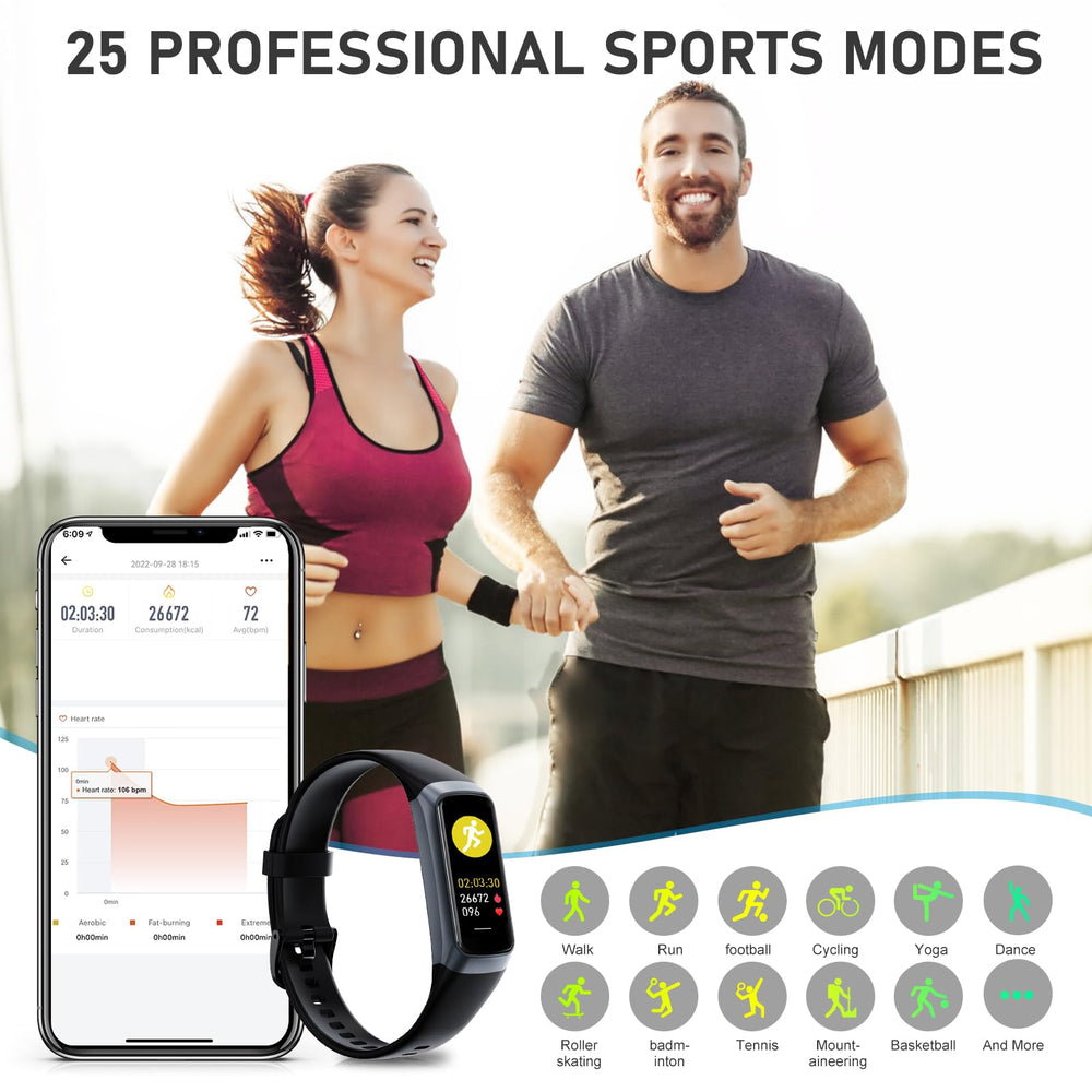 Moremore Fitness Tracker notifications keep calls and messages within reach.