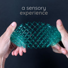 Morf Fidget Worm twisted and wiggling to ease restlessness during tasks.