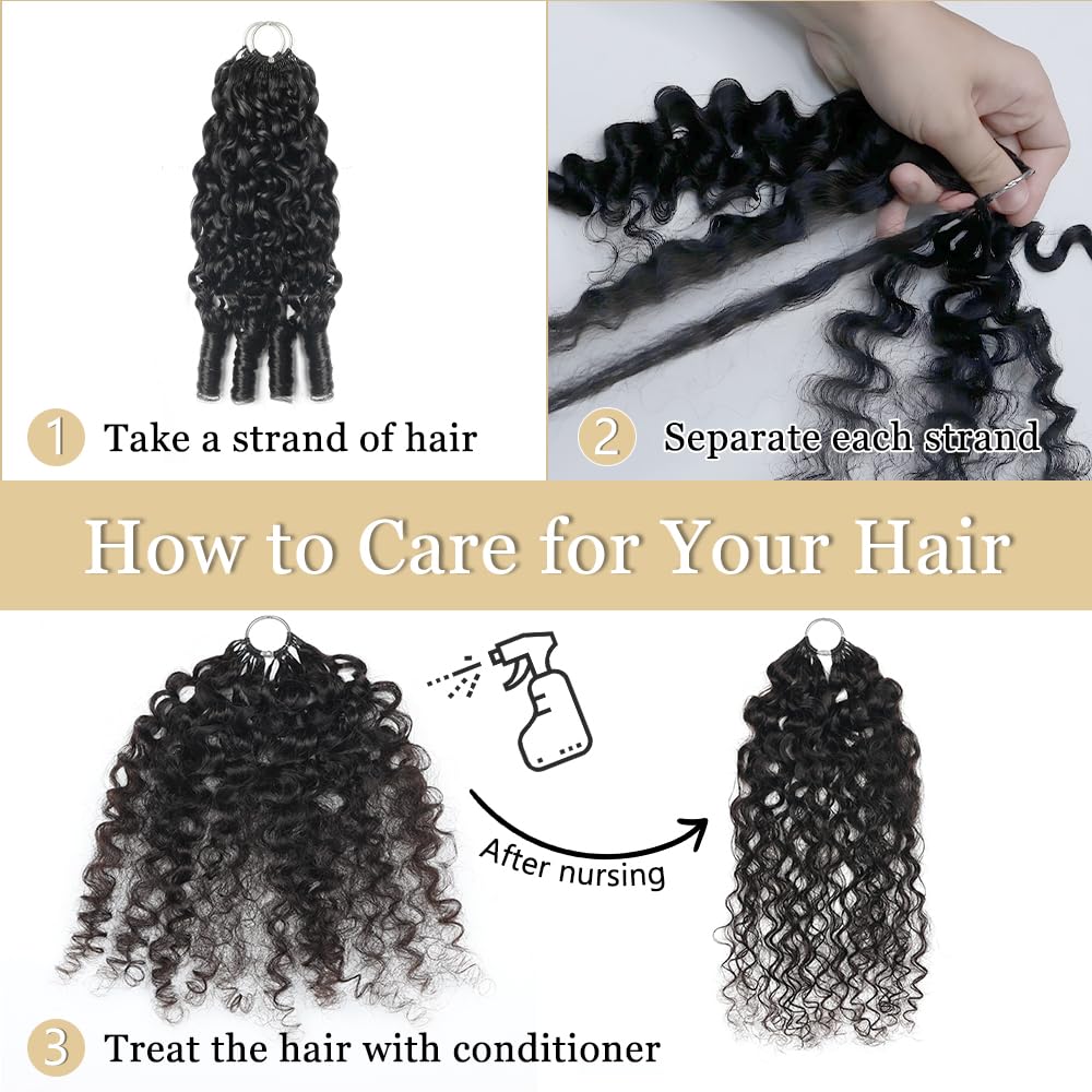 Morgenstar pre-separated, pre-fluffed hair enables fast DIY installations.