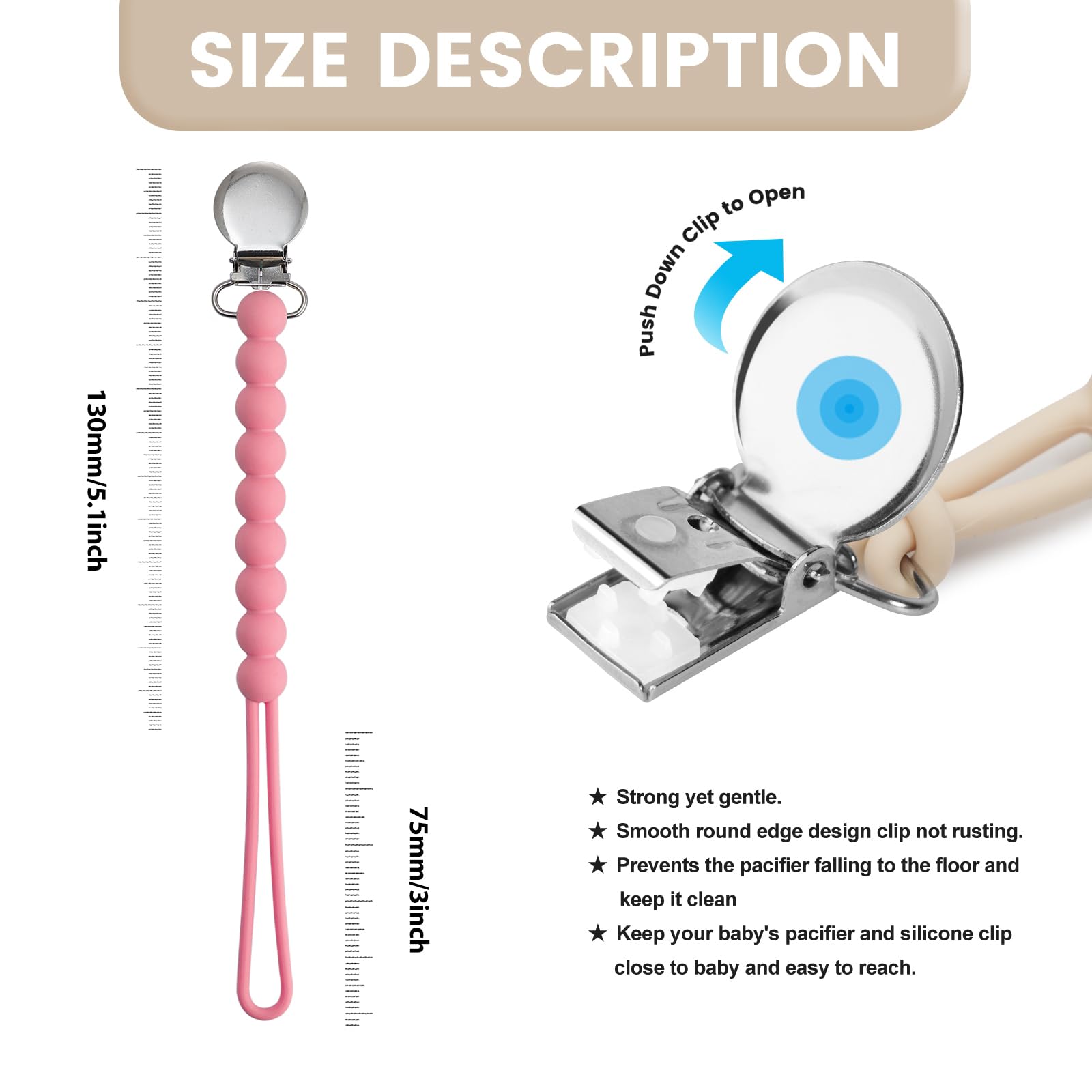 MORIBOX gift-boxed pacifier holder ideal for baby showers and registries.
