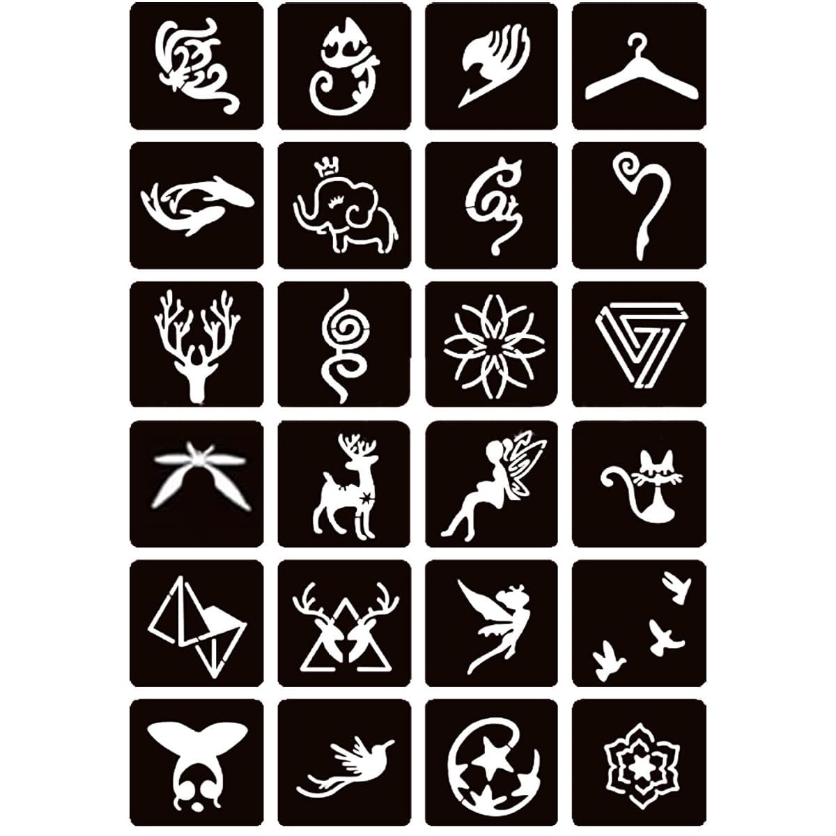 Moricher 101 stencils in varied sizes enable creative patterns.