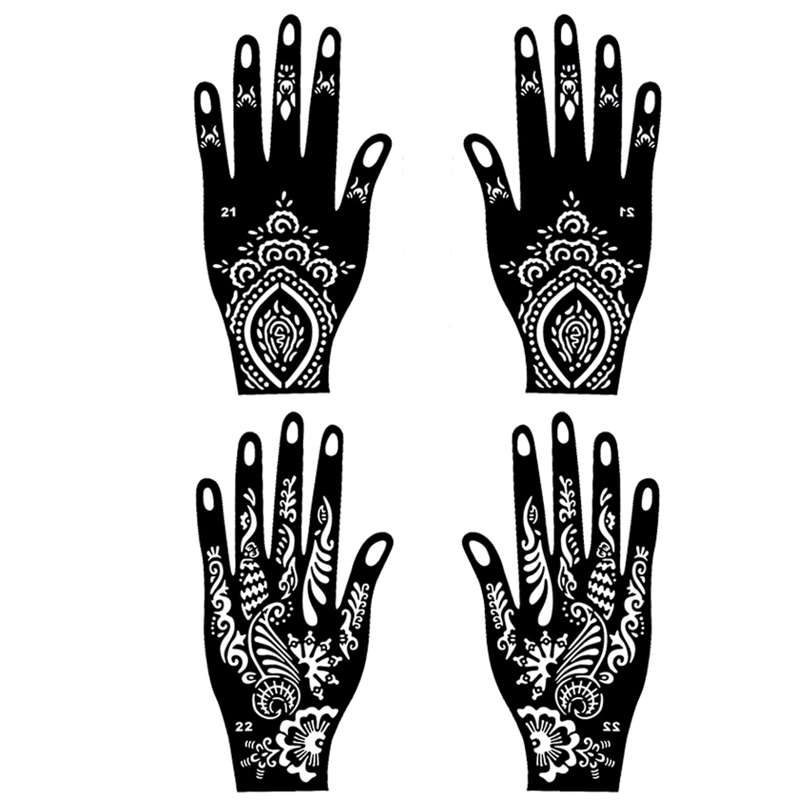 Moricher stencil sheets hand shapes for versatile, personalized designs.