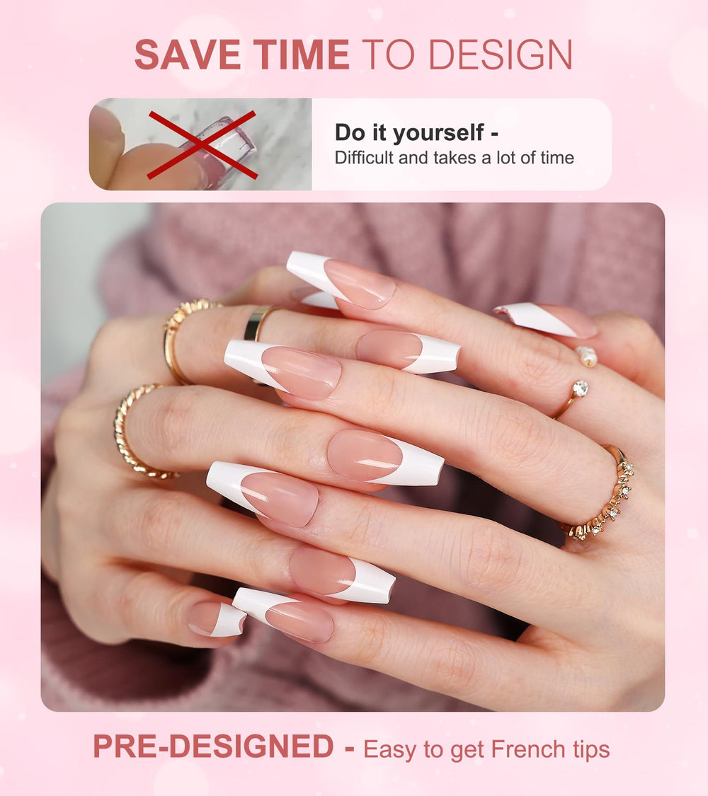 Morily nails with included glass file for precise shaping