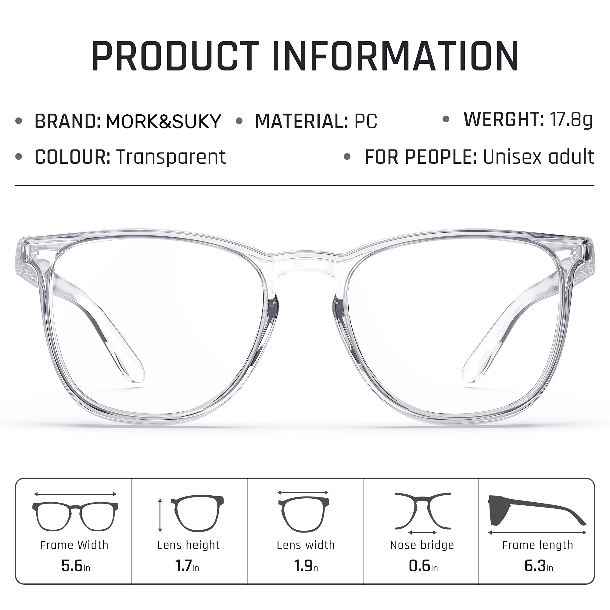 MORK&SUKY daily-wear protection glasses for outdoor tasks.