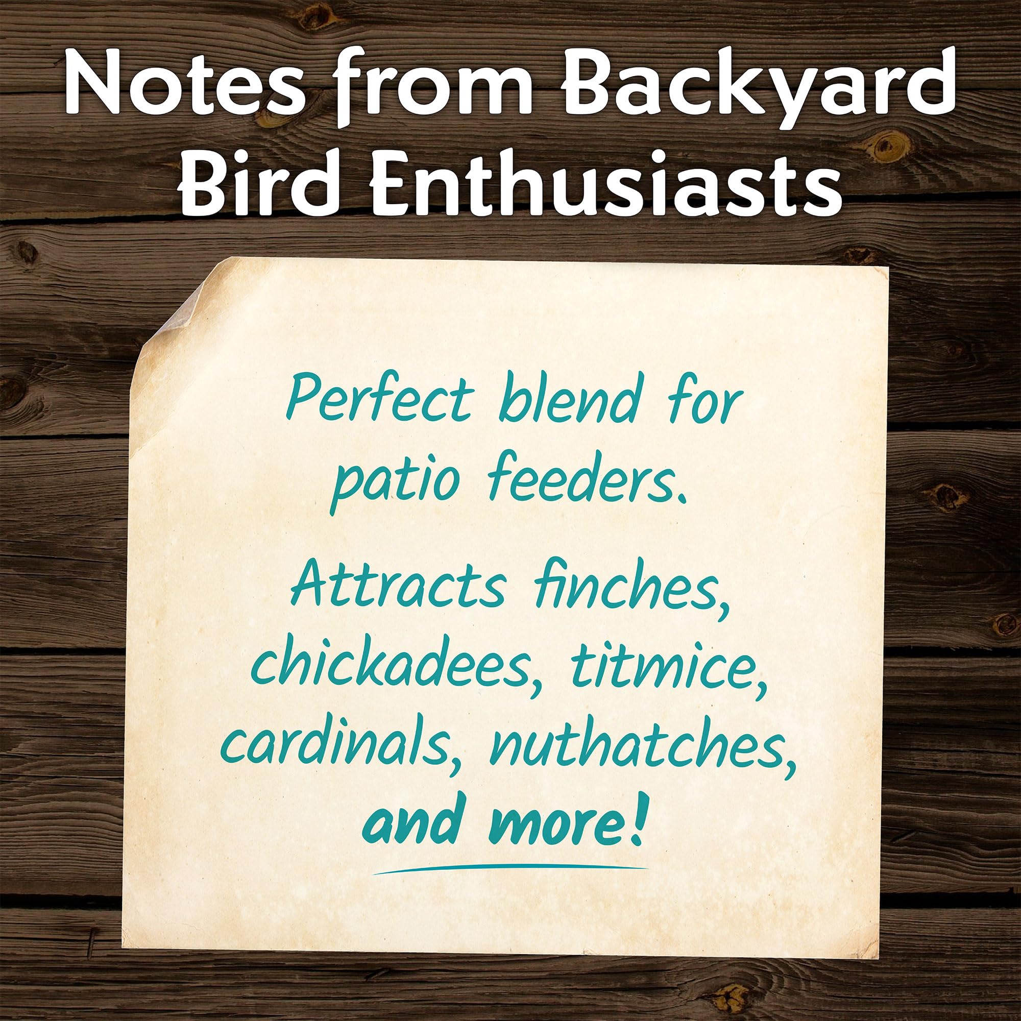 Morning Song high-energy bird seed with nuts and chips.