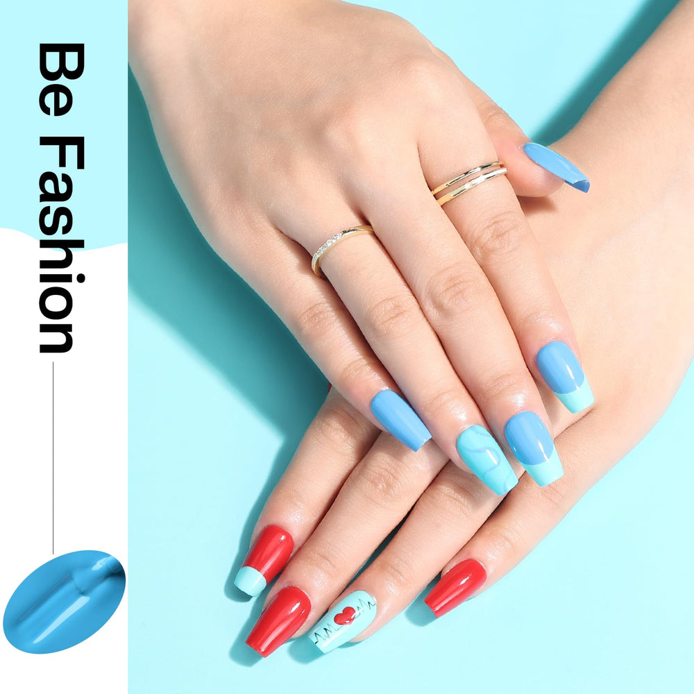 Morovan set in use during quick air-dry manicure.