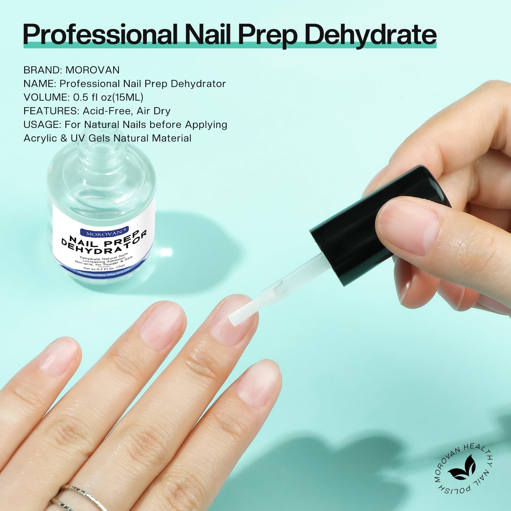 Morovan Acid Free Dehydrator fast dry appearance suggests quick prep between steps.