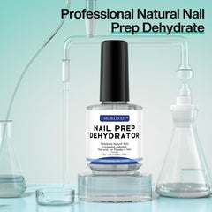 Morovan Acid Free Dehydrator nails prep demonstrates oil removal for better adhesion.